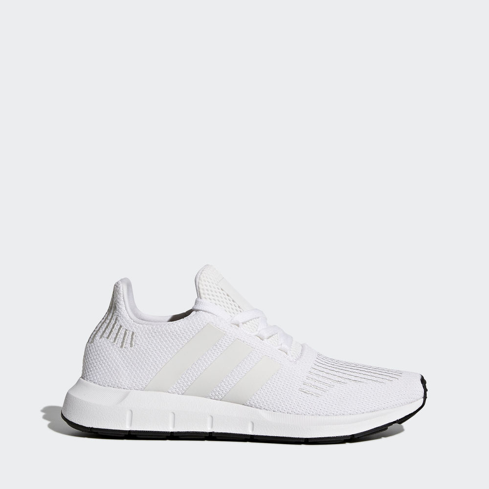 Adidas Swift Run - Originals για αγορια - Ασπρα/Ασπρα/Μαυρα,Μέγεθος: EU 27 – 39 1/3 (248ADINO)